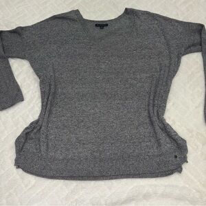 ☮️ Gray V Neck Sweater